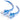 Alternate-Image1 Image for C2G 6in Cat6 Ethernet Cable - Snagless Unshielded (UTP) - Blue