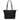 Front Image for Swissdigital KATY ROSE NG Black Tote Bag - USB Charging Port, RFID Protection, LED Light, Eco-Friendly Fabric, 14" Laptop Compartment, Powerbank Pocket, Key Clip & Multifunctional Pockets