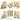 DaDa Bed in a Bag Bundle Set - Yellow Fleur Botanical Ivory Tan Floral Bedding Set (18112)