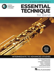 Essential Elements for Band – Eb Alto Clarinet Book 3 with EEi