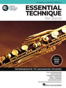 Essential Elements for Band – Bb Bass Clarinet Book 3 with EEi