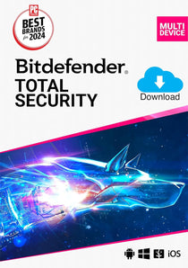 Bitdefender TOTAL SECURITY 1-Year Subscription for Up to 5 Devices Android/iOS/Mac/Windows (Download)