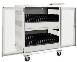 Tripp Lite 32-Port AC Charging Cart Storage Station for Chromebooks & Laptops