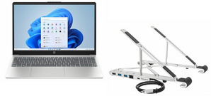 HP 15-FC 15.6" FHD Touchscreen AMD Ryzen 7 16GB RAM 512GB SSD Laptop with FREE Portable Laptop Stand with Integrated Dock