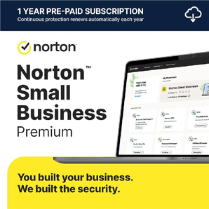 Norton Small Business Premium with 500GB Cloud Backup for Up to 10 Users