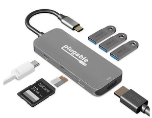Plugable Technologies 7-in-1 Thunderbolt / USB-C Hub (2 Options) (On Sale!)
