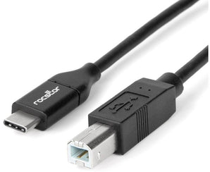 Rocstor USB-C Printer Cable (2 Lengths Available)