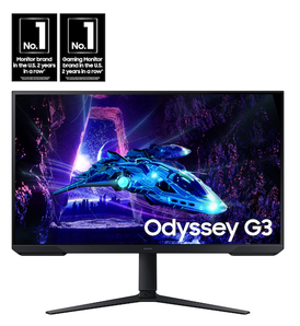 Samsung Odyssey G3 FHD 180Hz 1ms Gaming Monitor with Ergonomic Stand (3 Sizes Available)