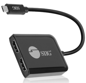 SIIG USB-C to Dual HDMI Adapter with Multi-Stream Transport Technology
