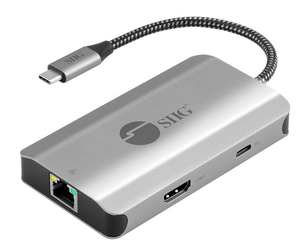 SIIG USB-C to HDMI with LAN Hub & PD Charging Adapter