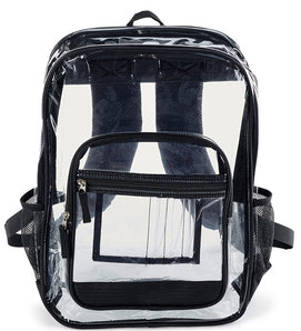 Vivacity Tech PVC Clear Backpack for Laptops Up to 15.6" (Multi-Packs Available)