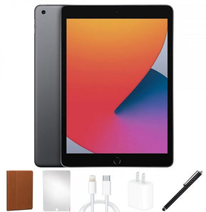 Apple iPad 8th Gen 32GB with Case Bundle (Space Gray) (Refurbished)