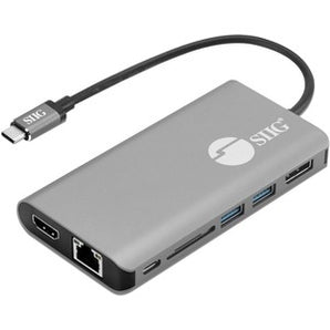 SIIG 7-in-1 USB-C MST Video with Hub, LAN & PD 3.0 Docking