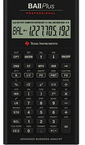 Texas Instruments BA-II Plus Professional Financial Calculator (On Sale!)