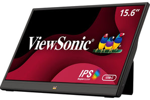ViewSonic 15.6" FHD Portable IPS USB-C & HDMI Monitor with Mobile Ergonomics & Sleeve